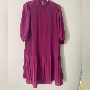 Nanette Lepore Fuchsia Long Sleeve Dress